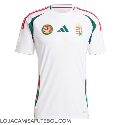 Camisa de Futebol Hungria Equipamento Secundário Europeu 2024 Manga Curta